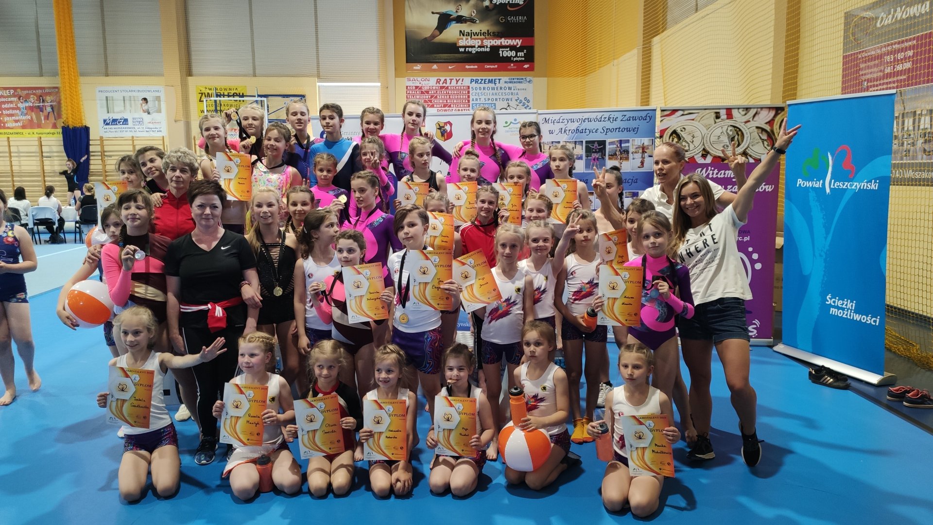 Międzywojewódzkie zawody w Akrobatyce Sportowej  Włoszałkowice 9.06.2019